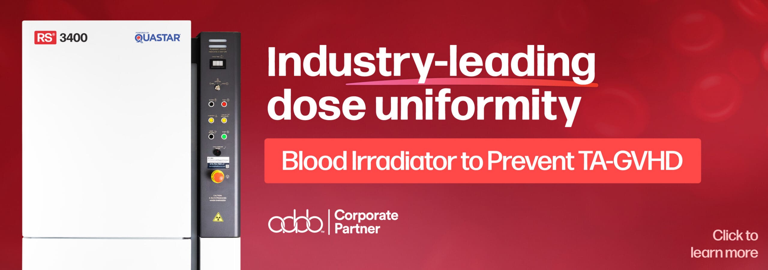 Industry Leading Dose Uniformity — Blood Irradiator